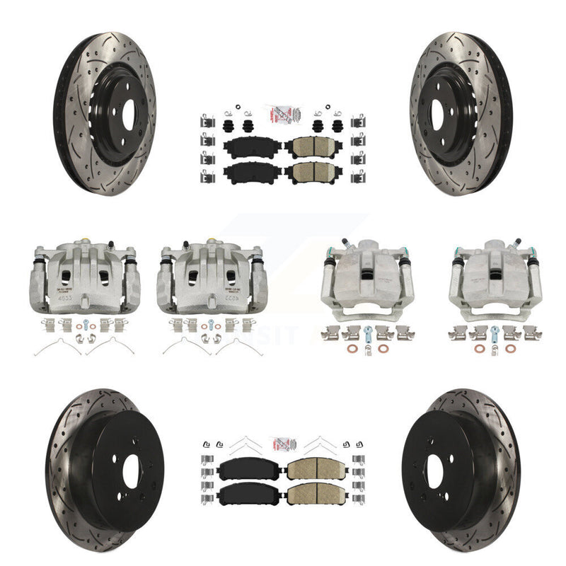Transit Auto KCD-100590N Disc Brake Kit for 2012-2015 Lexus RX350, Lexus RX450h - Front and Rear product image