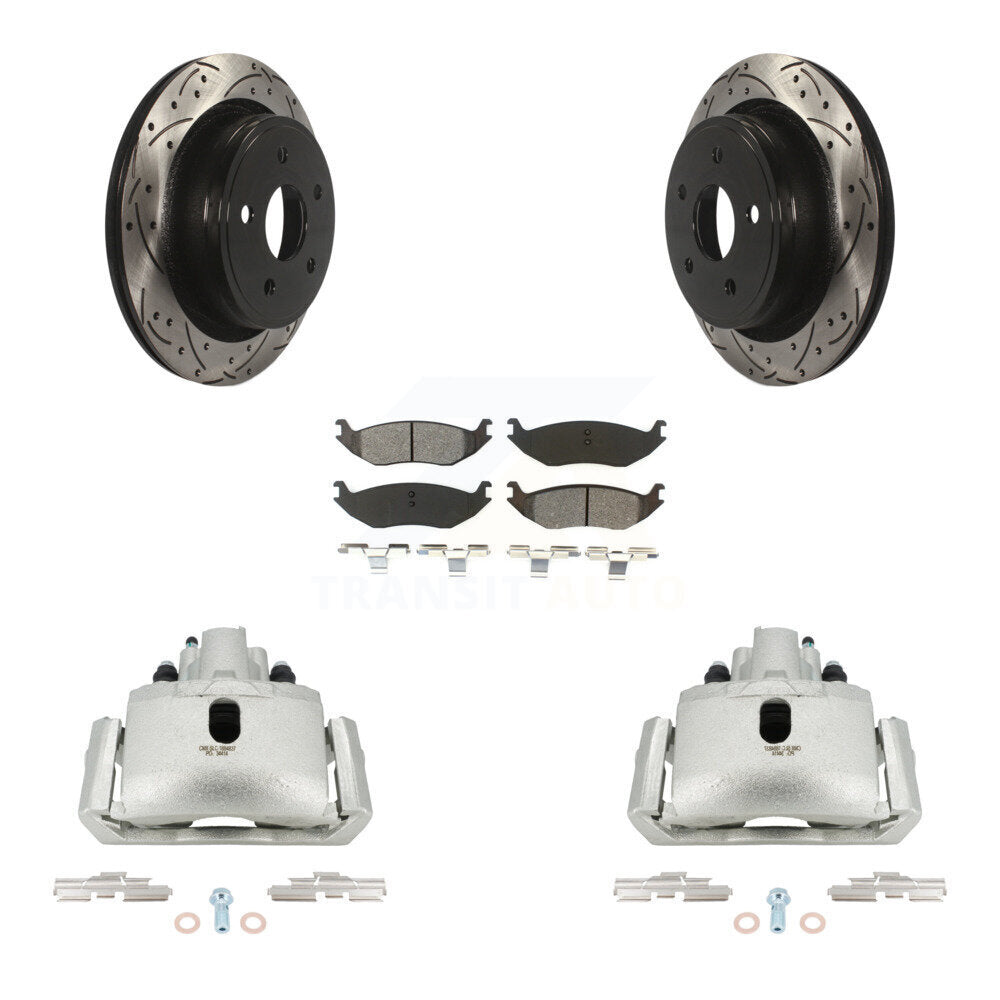 Transit Auto KCD-100590S Disc Brake Kit for 2004-2022 Ram 1500 Classic, Ram 1500, Dodge Ram 1500 & more - Rear product image