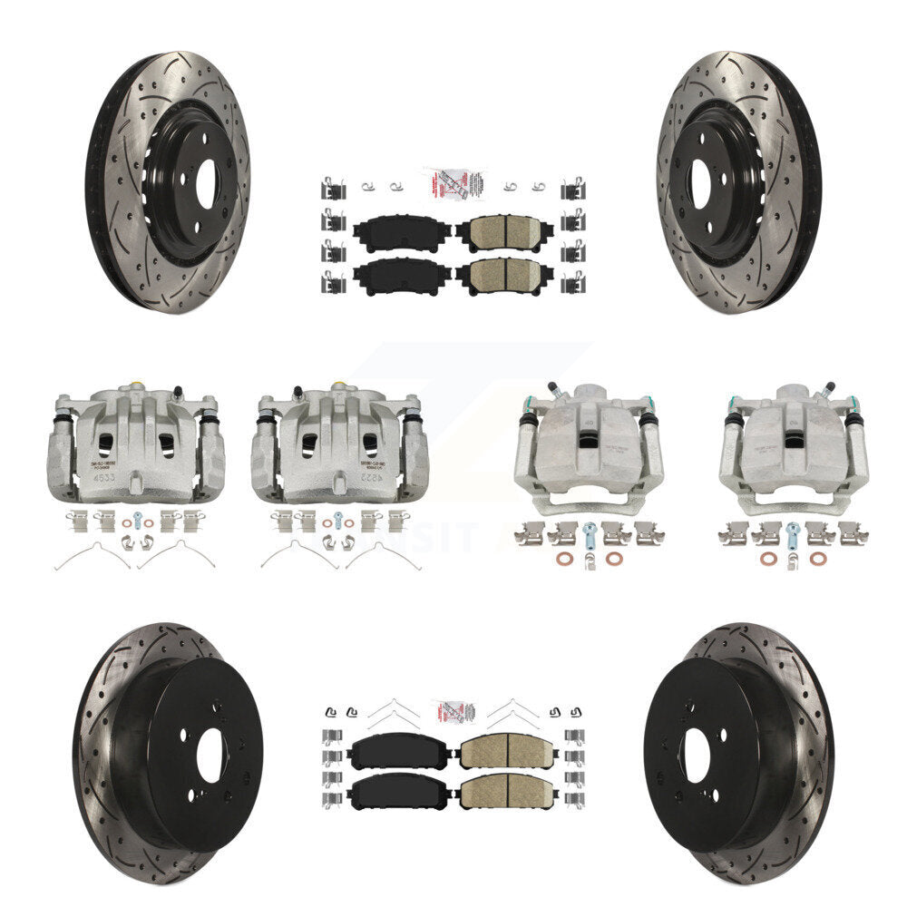 Transit Auto KCD-100591N Disc Brake Kit for 2012-2015 Lexus RX350, Lexus RX450h - Front and Rear product image