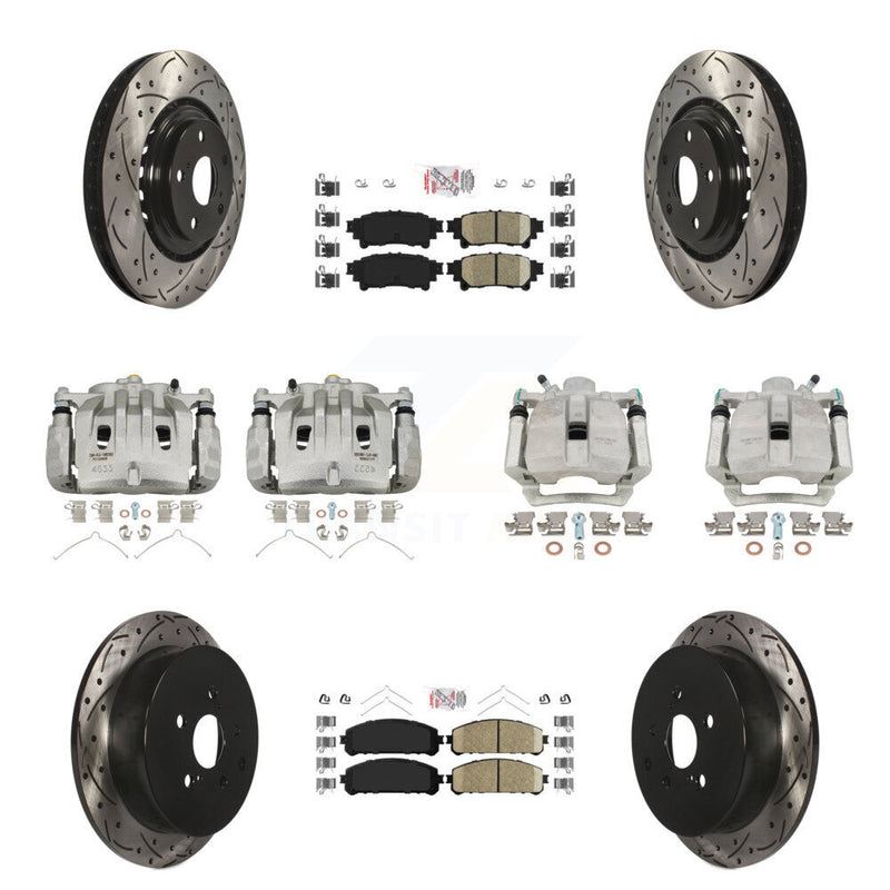 Transit Auto KCD-100591N Disc Brake Kit for 2012-2015 Lexus RX350, Lexus RX450h - Front and Rear product image