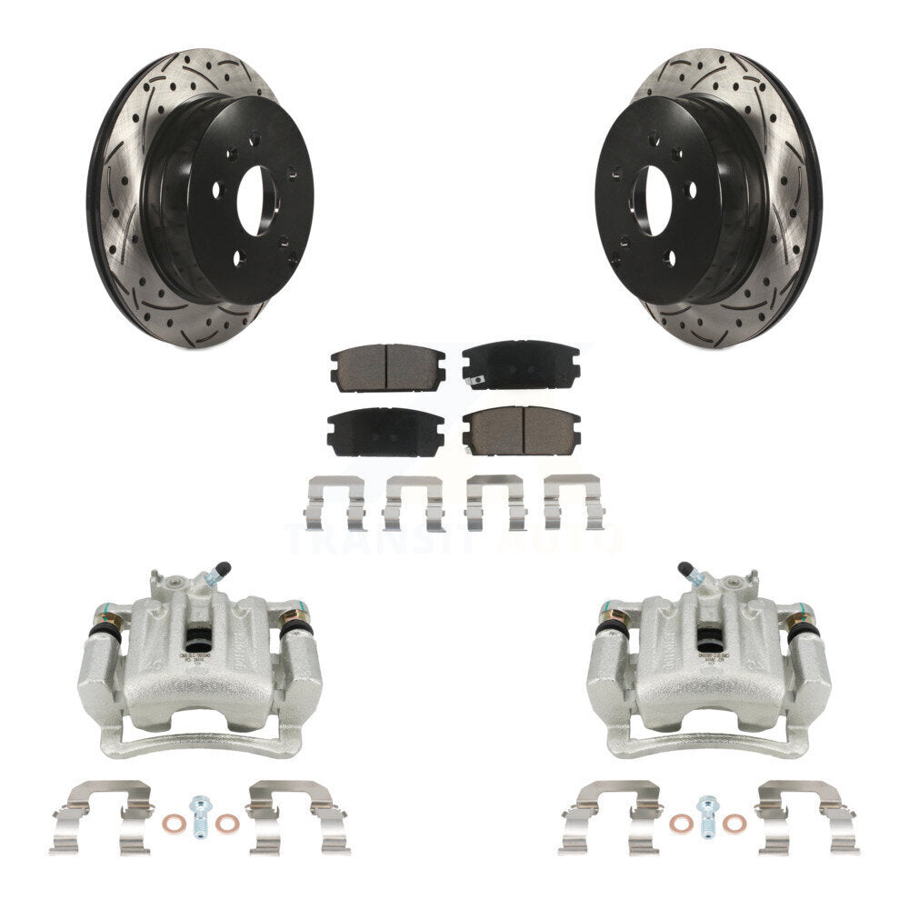 Transit Auto KCD-100595C Disc Brake Kit for 2010-2017 Chevrolet Equinox, GMC Terrain - Rear product image
