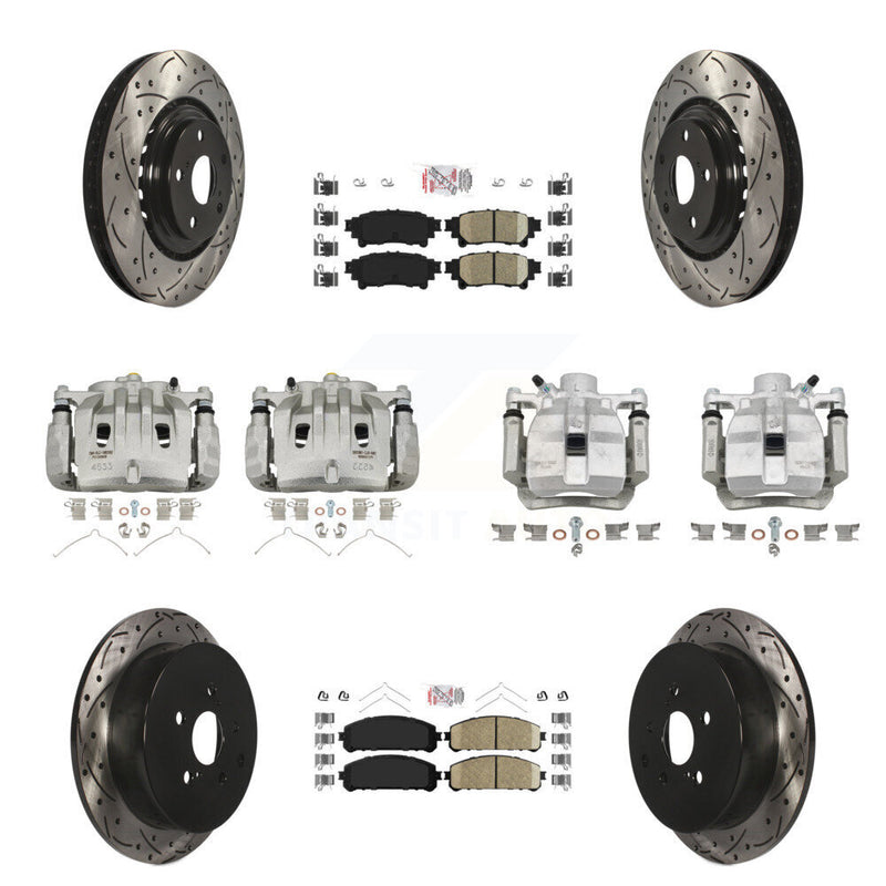 Transit Auto KCD-100595N Disc Brake Kit for 2010-2012 Lexus RX450h, Lexus RX350 - Front and Rear product image