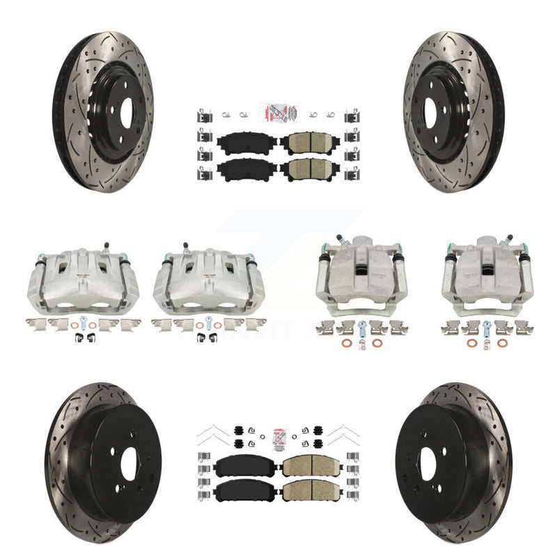 Transit Auto KCD-100597N Disc Brake Kit for 2013-2020 Toyota Highlander, Lexus RX350, Toyota Sienna - Front and Rear product image