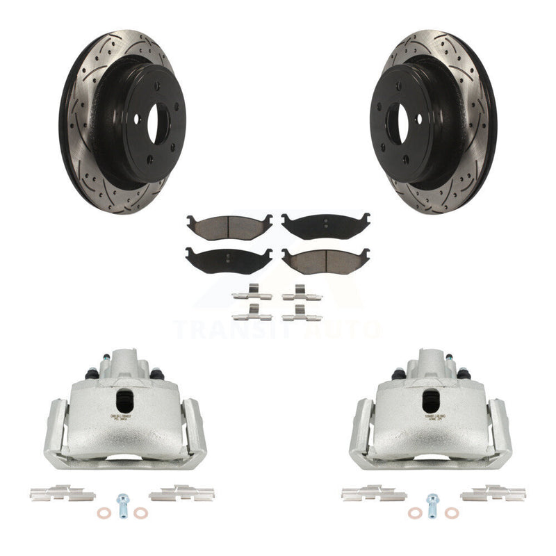 Transit Auto KCD-100598C Disc Brake Kit for 2004-2022 Ram 1500 Classic, Ram 1500, Dodge Ram 1500 & more - Rear product image
