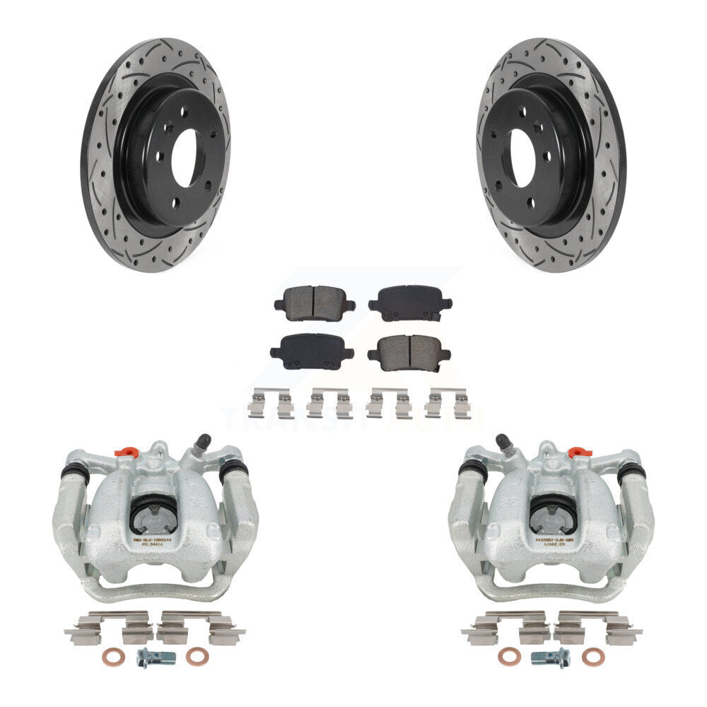 Transit Auto KCD-100598S Disc Brake Kit for 2016-2020 Chevrolet Equinox, GMC Terrain, Chevrolet Malibu - Rear product image
