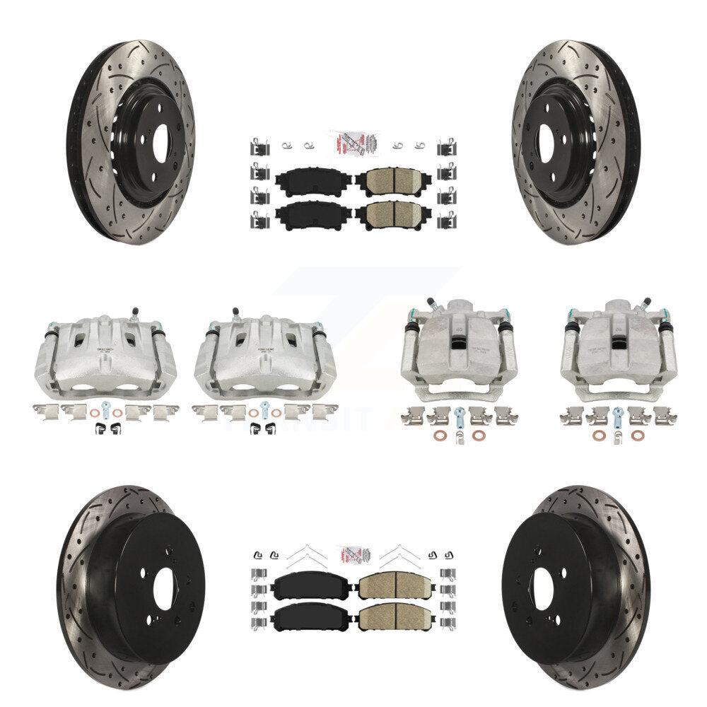 Transit Auto KCD-100599N Disc Brake Kit for 2013-2020 Toyota Highlander, Lexus RX350, Toyota Sienna - Front and Rear product image