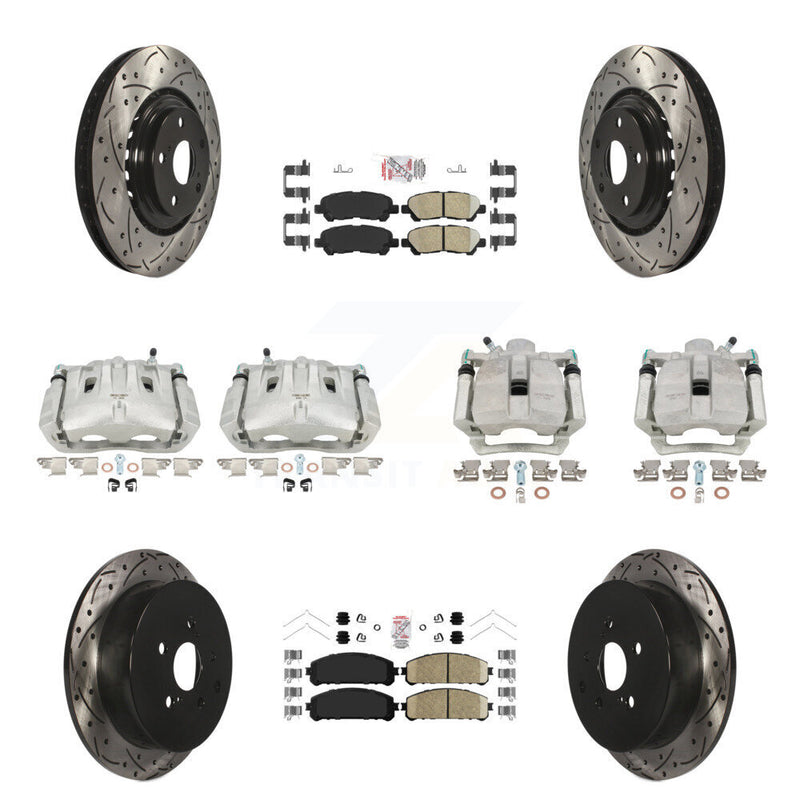 Transit Auto KCD-100600N Disc Brake Kit for 2014 Toyota Highlander - Front and Rear product image