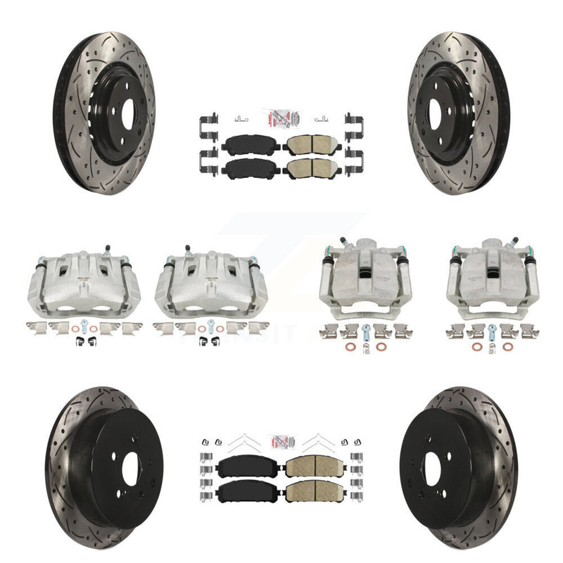 Transit Auto KCD-100601N Disc Brake Kit for 2014 Toyota Highlander - Front and Rear product image