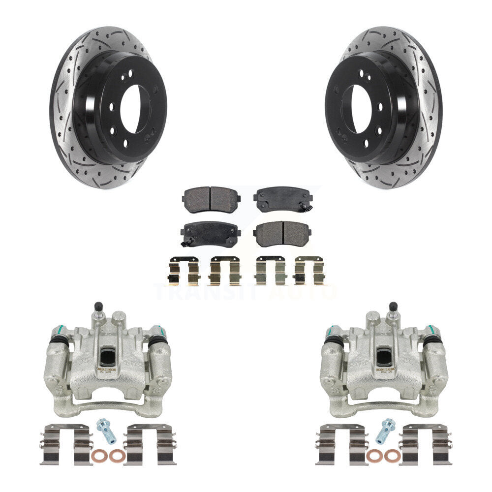 Transit Auto KCD-100602T Disc Brake Kit for 2010-2016 Kia Sportage, Hyundai Tucson - Rear product image