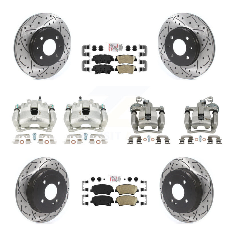 Transit Auto KCD-100603N Disc Brake Kit for 2012-2016 Hyundai Accent - Front and Rear product image
