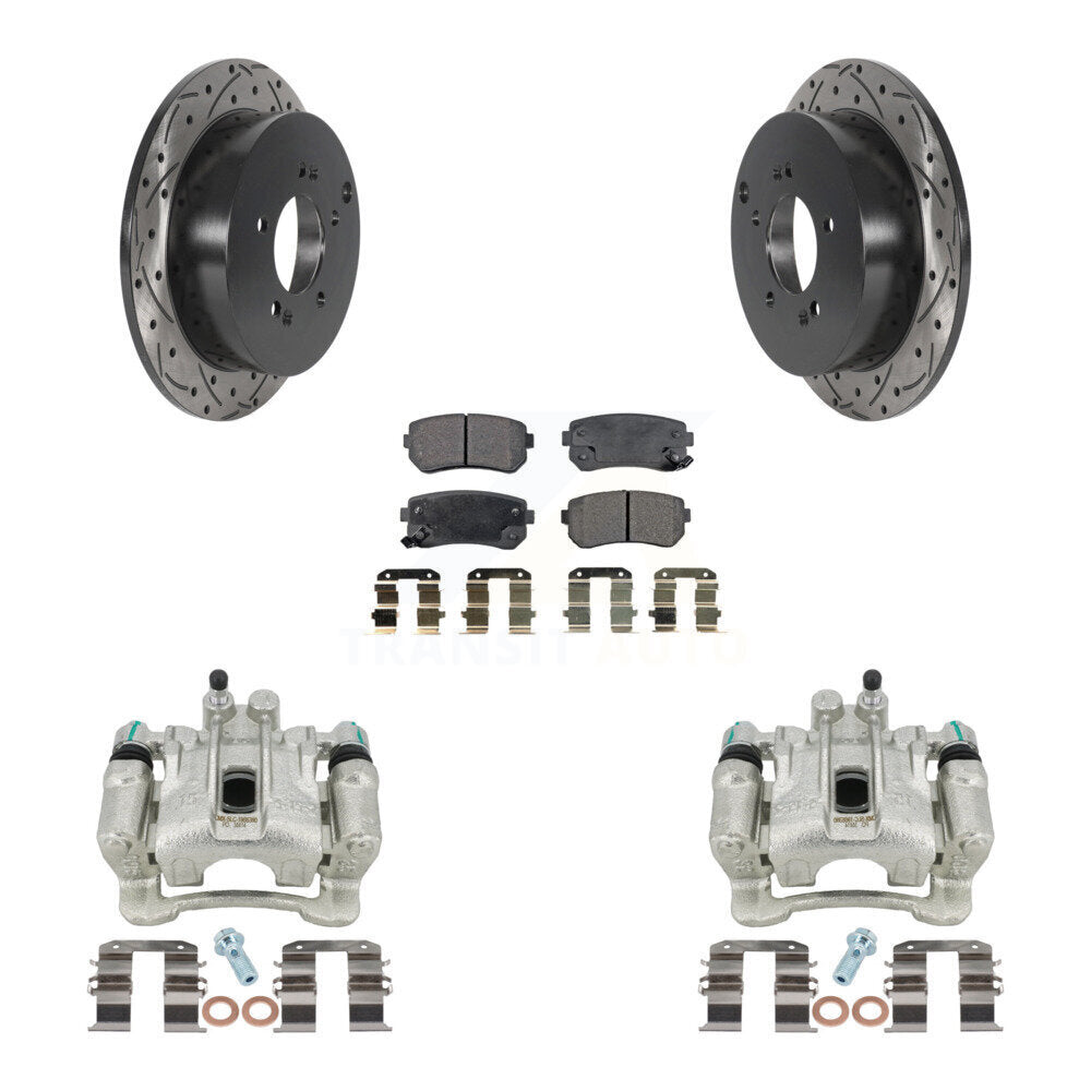 Transit Auto KCD-100603T Disc Brake Kit for 2010-2016 Kia Sportage, Hyundai Tucson - Rear product image