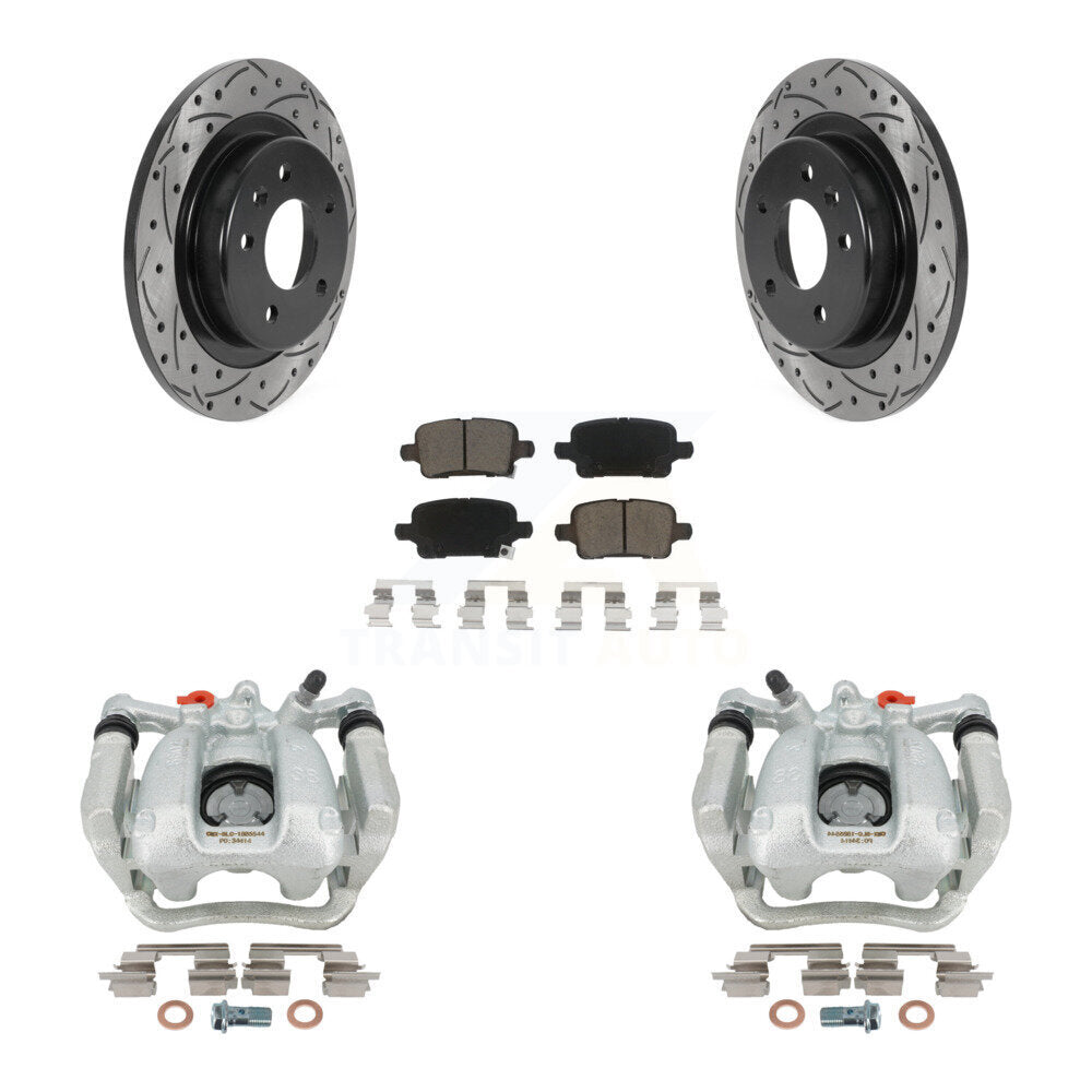 Transit Auto KCD-100606C Disc Brake Kit for 2016-2020 Chevrolet Equinox, GMC Terrain, Chevrolet Malibu - Rear product image