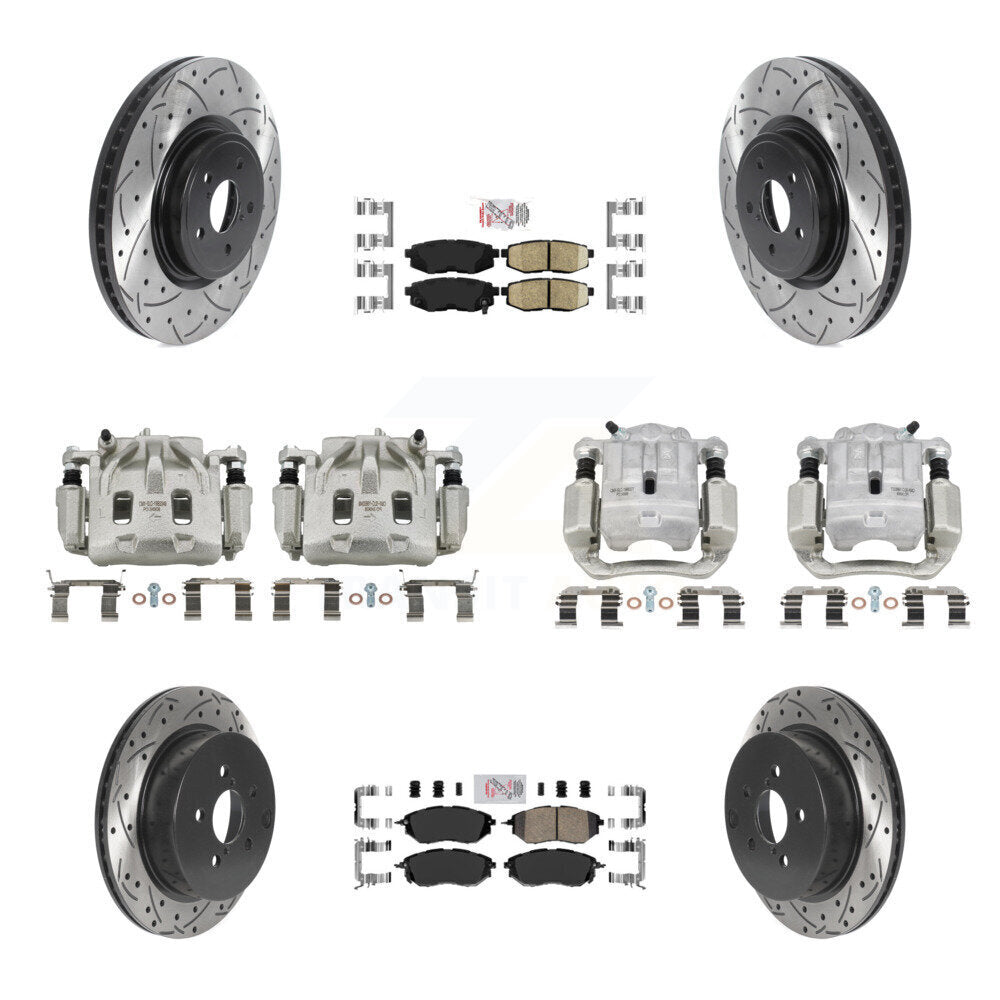 Transit Auto KCD-100606N Disc Brake Kit for 2014-2018 Subaru Forester - Front and Rear product image