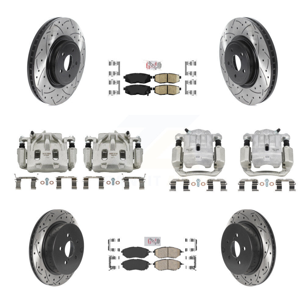 Transit Auto KCD-100607N Disc Brake Kit for 2014-2018 Subaru Forester - Front and Rear product image