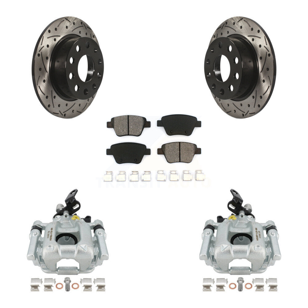Transit Auto KCD-100607S Disc Brake Kit for 2010-2013 Volkswagen GTI, Volkswagen Eos, Audi A3 - Rear product image