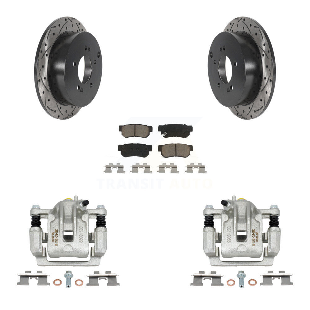 Transit Auto KCD-100608C Disc Brake Kit for 2005-2010 Hyundai Tucson, Kia Sportage - Rear product image