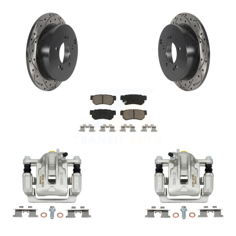 Transit Auto KCD-100608C Disc Brake Kit for 2005-2010 Hyundai Tucson, Kia Sportage - Rear product image