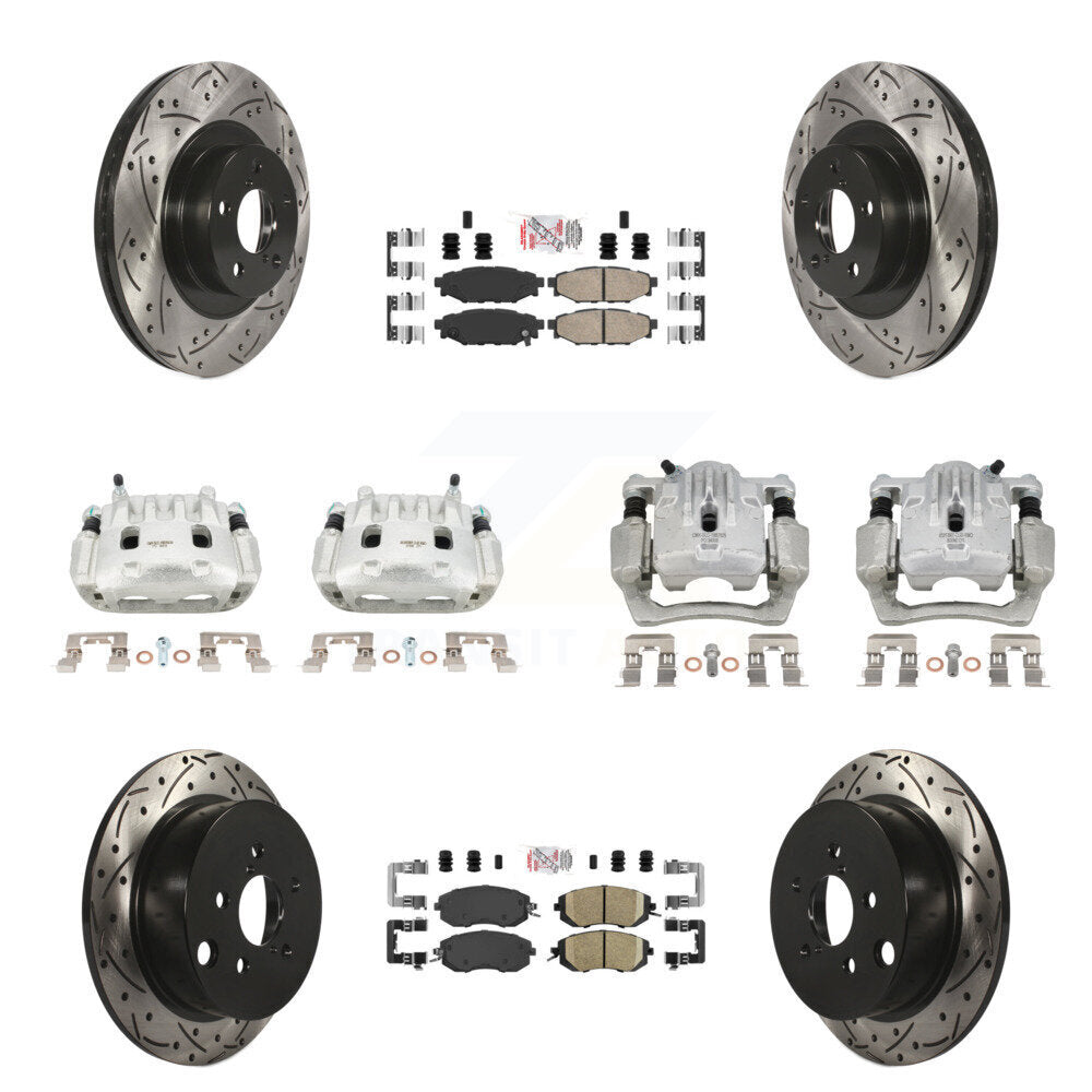 Transit Auto KCD-100608N Disc Brake Kit for 2013-2018 Subaru Crosstrek, Subaru Forester, Subaru XV Crosstrek - Front and Rear product image