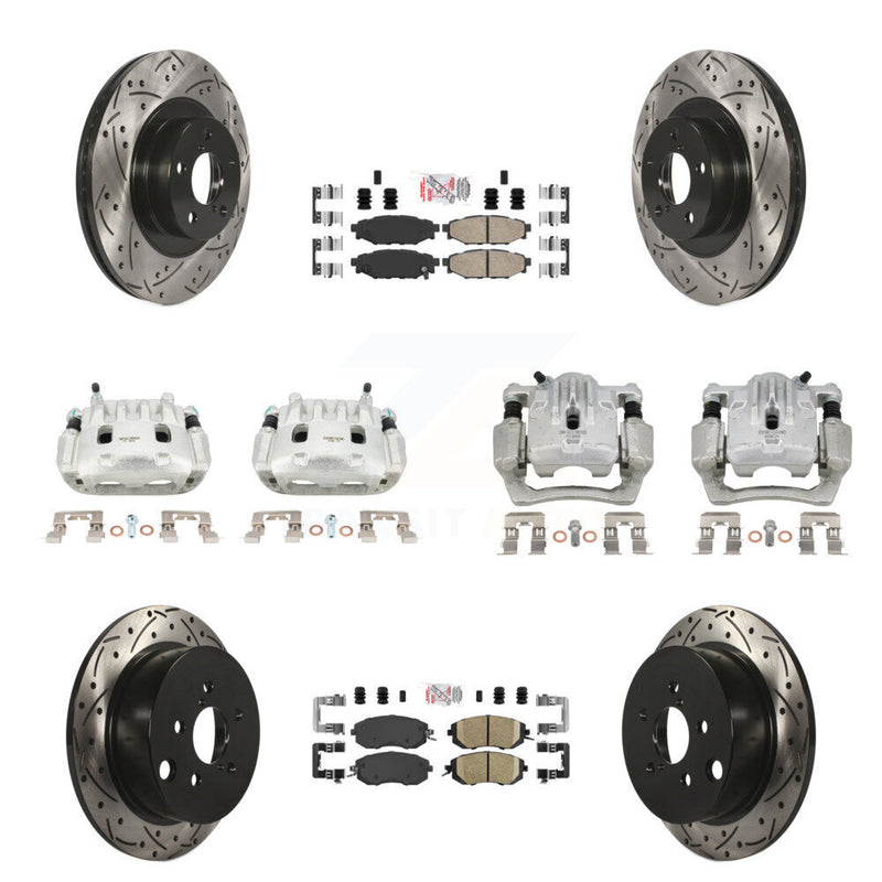 Transit Auto KCD-100608N Disc Brake Kit for 2013-2018 Subaru Crosstrek, Subaru Forester, Subaru XV Crosstrek - Front and Rear product image