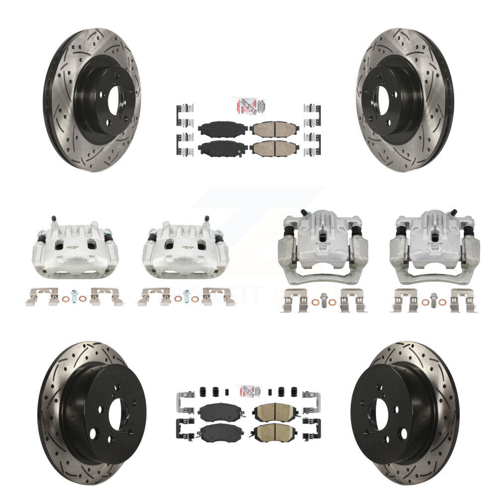 Transit Auto KCD-100609N Disc Brake Kit for 2013-2018 Subaru Crosstrek, Subaru Forester, Subaru XV Crosstrek - Front and Rear product image
