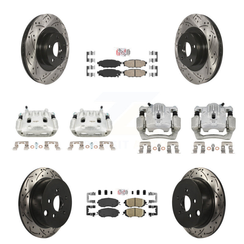 Transit Auto KCD-100609N Disc Brake Kit for 2013-2018 Subaru Crosstrek, Subaru Forester, Subaru XV Crosstrek - Front and Rear product image