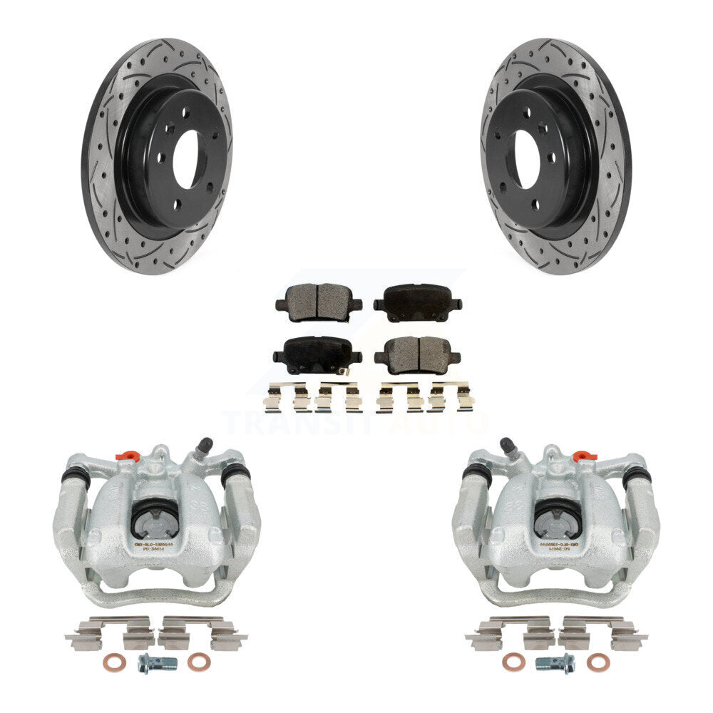 Transit Auto KCD-100612P Disc Brake Kit for 2016-2020 Chevrolet Equinox, GMC Terrain, Chevrolet Malibu - Rear product image