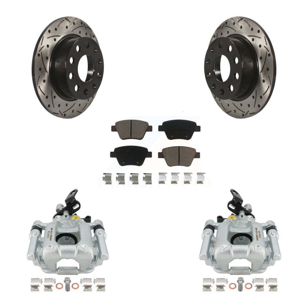 Transit Auto KCD-100615C Disc Brake Kit for 2010-2013 Volkswagen GTI, Volkswagen Eos, Audi A3 - Rear product image