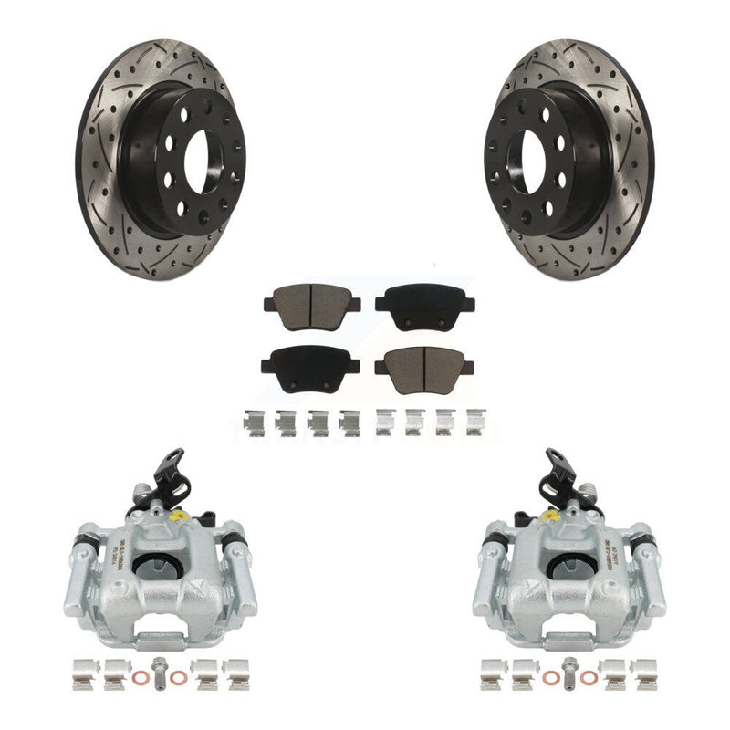 Transit Auto KCD-100615C Disc Brake Kit for 2010-2013 Volkswagen GTI, Volkswagen Eos, Audi A3 - Rear product image