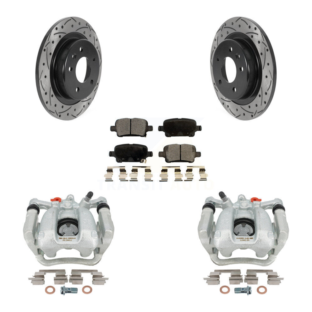 Transit Auto KCD-100617T Disc Brake Kit for 2016-2020 Chevrolet Equinox, GMC Terrain, Chevrolet Malibu - Rear product image