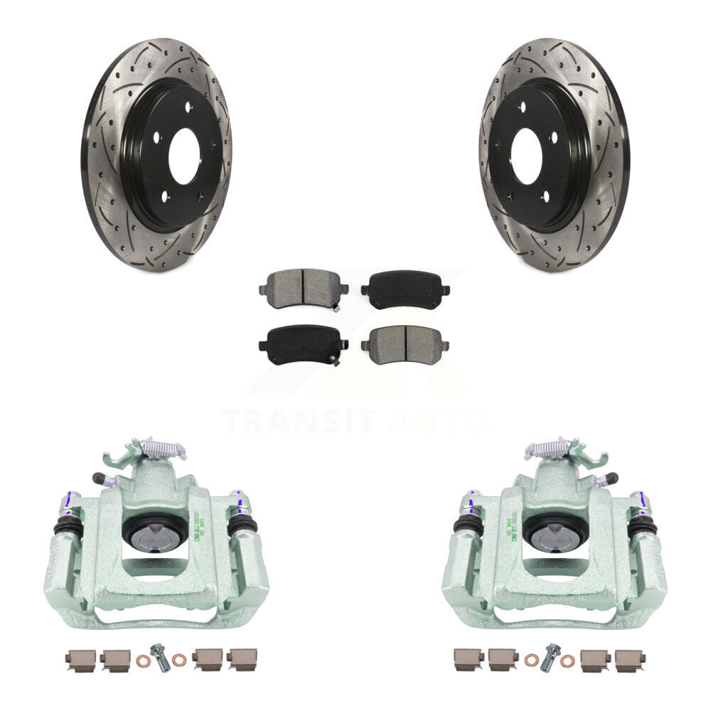 Transit Auto KCD-100618S Disc Brake Kit for 2008-2012 Ram C/V, Volkswagen Routan, Chrysler Town & Country & more - Rear product image