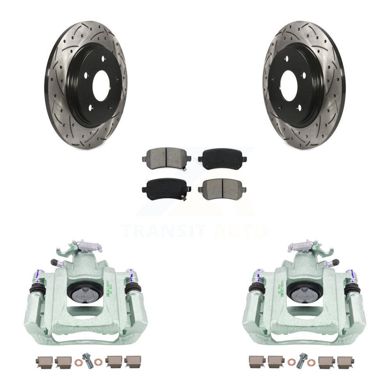 Transit Auto KCD-100618S Disc Brake Kit for 2008-2012 Ram C/V, Volkswagen Routan, Chrysler Town & Country & more - Rear product image