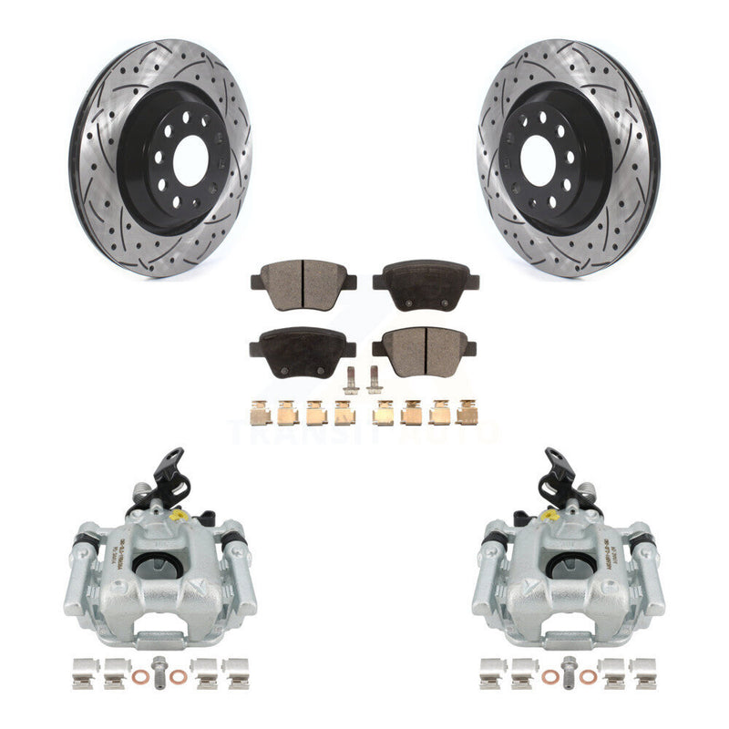 Transit Auto KCD-100620P Disc Brake Kit for 2011-2013 Volkswagen GTI, Audi A3 Quattro - Rear product image