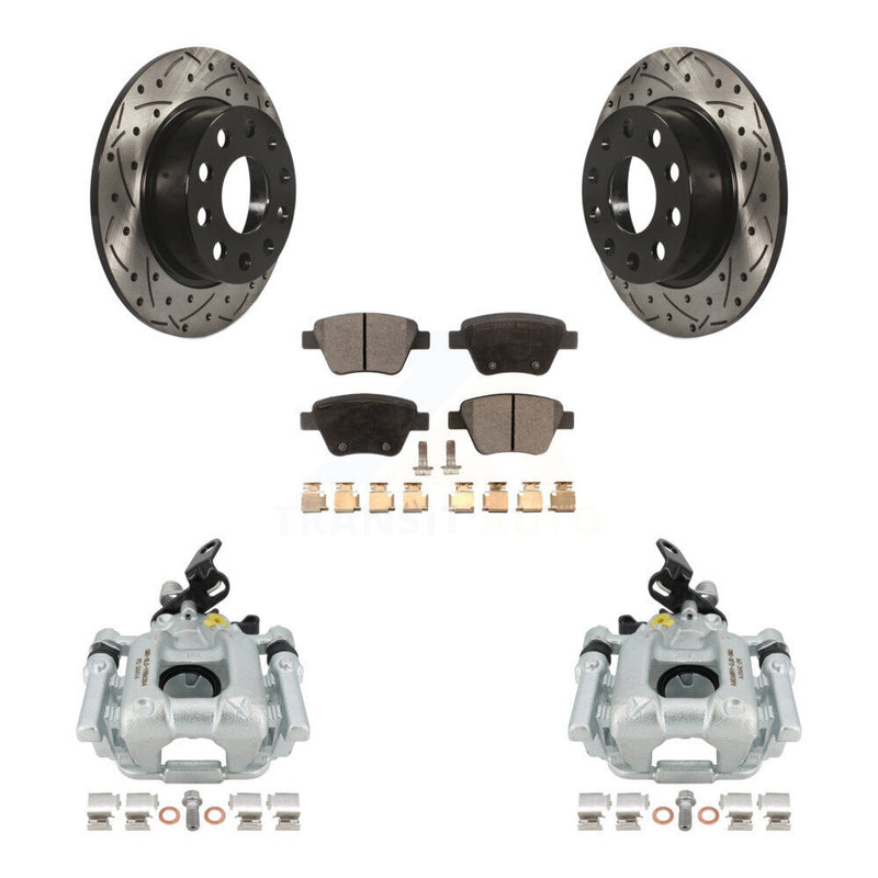 Transit Auto KCD-100621P Disc Brake Kit for 2010-2013 Volkswagen GTI, Volkswagen Eos, Audi A3 - Rear product image