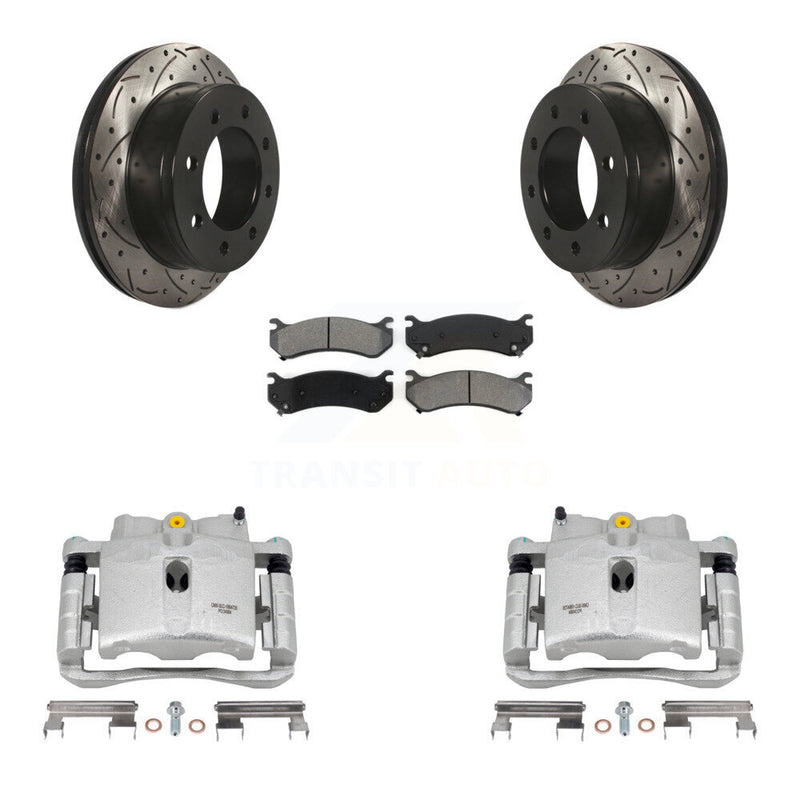 Transit Auto KCD-100625S Disc Brake Kit for 1999-2013 Chevrolet Suburban 2500, GMC Yukon XL 2500, Chevrolet Silverado 2500 HD & more - Rear product image