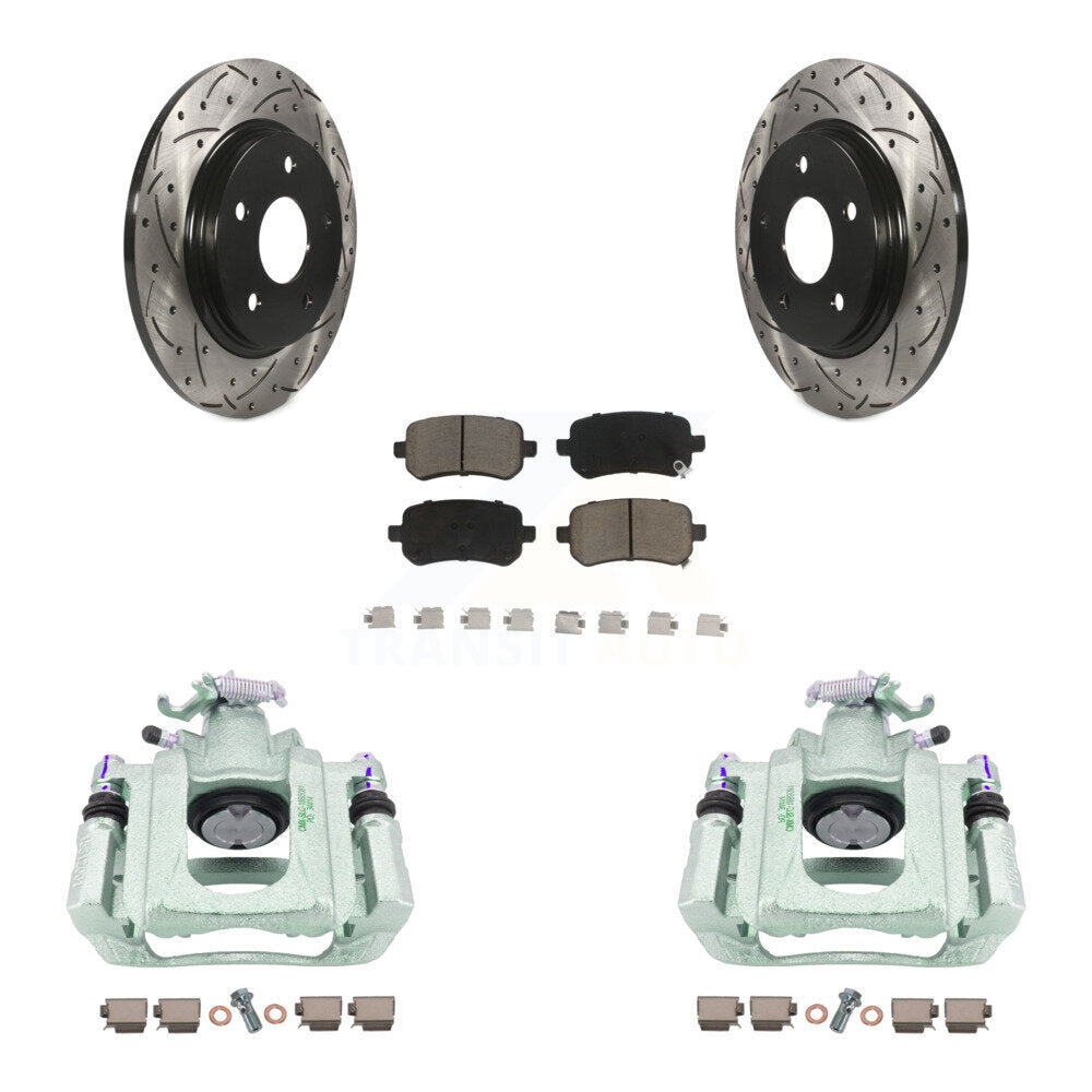 Transit Auto KCD-100627C Disc Brake Kit for 2008-2012 Ram C/V, Volkswagen Routan, Chrysler Town & Country & more - Rear product image