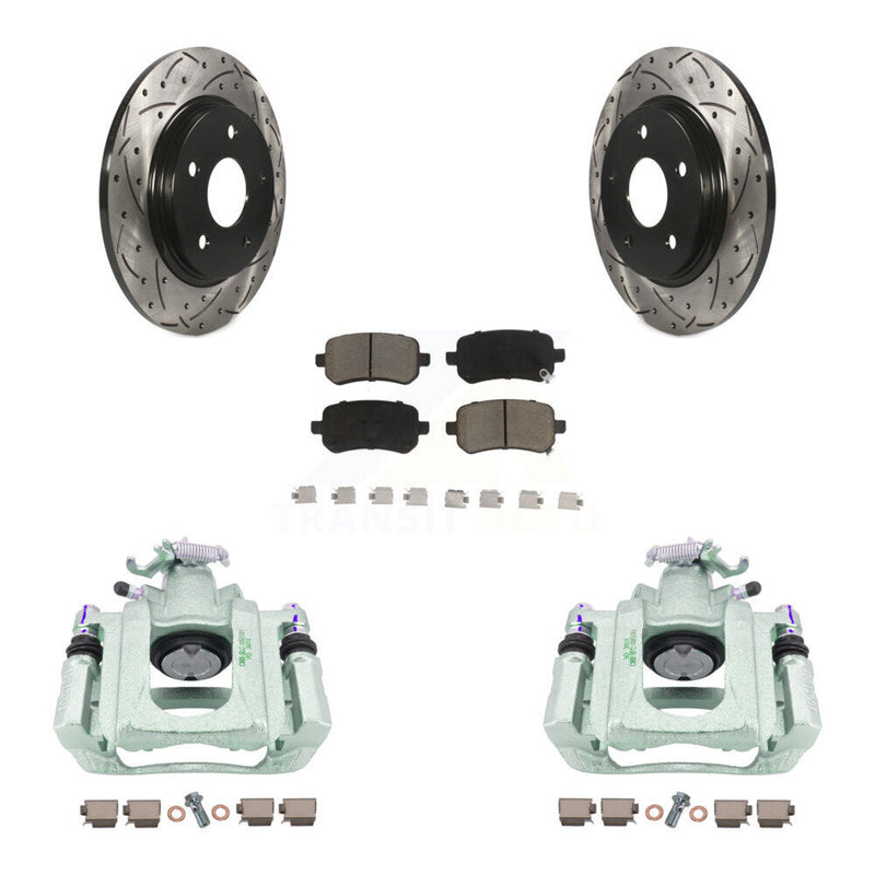 Transit Auto KCD-100627C Disc Brake Kit for 2008-2012 Ram C/V, Volkswagen Routan, Chrysler Town & Country & more - Rear product image
