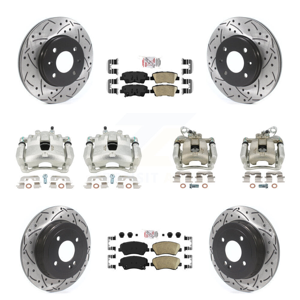 Transit Auto KCD-100628N Disc Brake Kit for 2012-2016 Kia Rio - Front and Rear product image