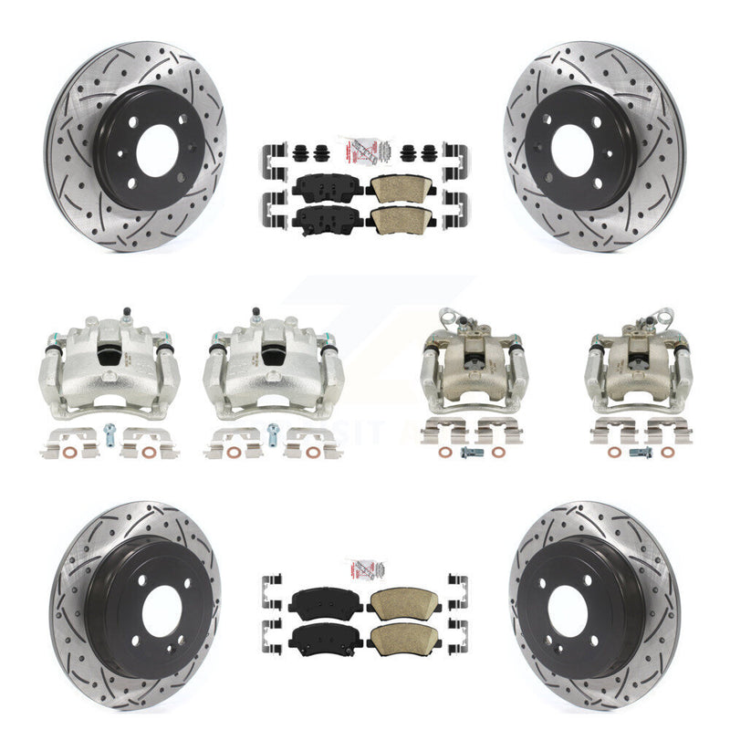 Transit Auto KCD-100631N Disc Brake Kit for 2012-2016 Kia Rio - Front and Rear product image