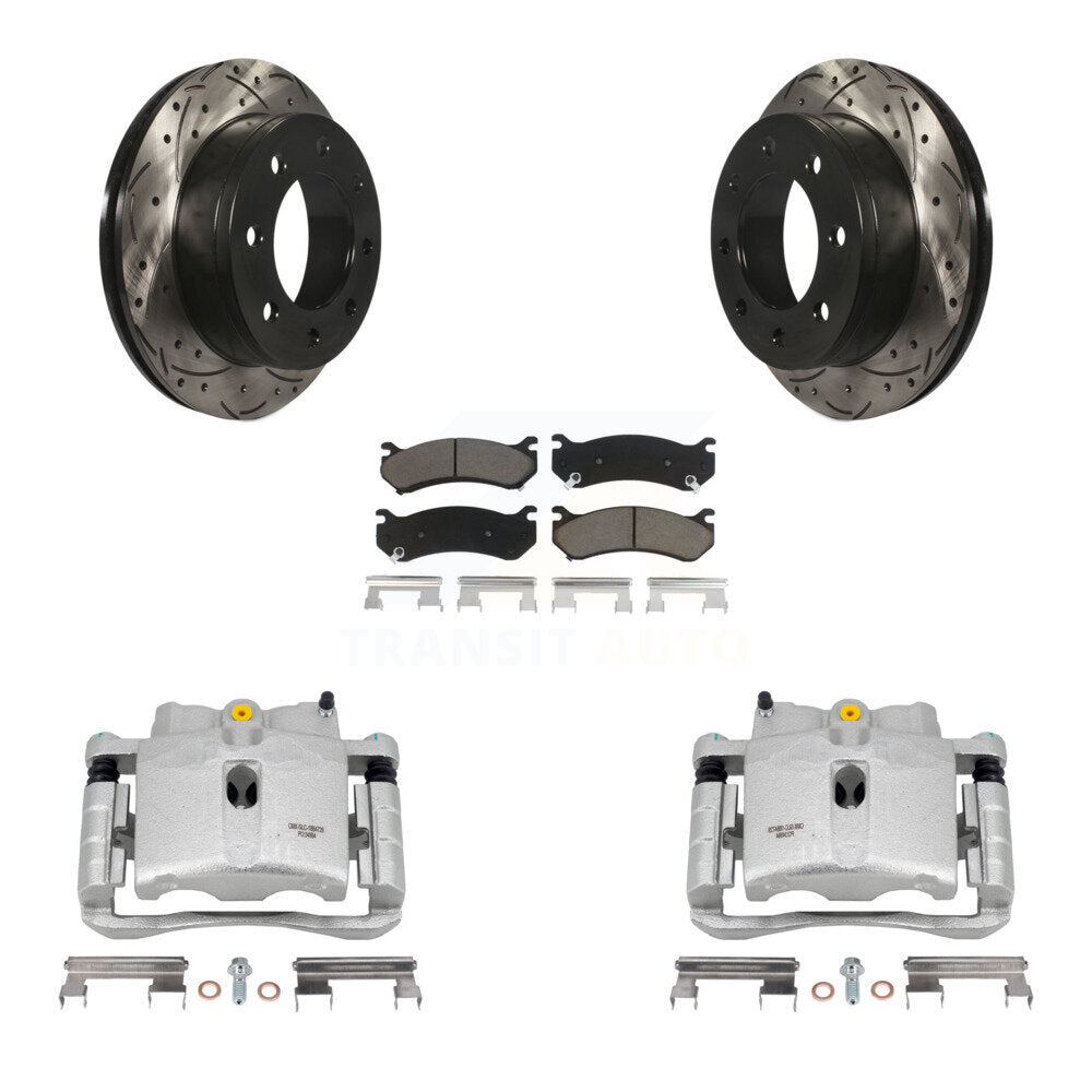 Transit Auto KCD-100633C Disc Brake Kit for 1999-2009 Chevrolet Silverado 1500 HD Classic, Chevrolet Suburban 2500, GMC Sierra 1500 HD Classic & more - Rear product image