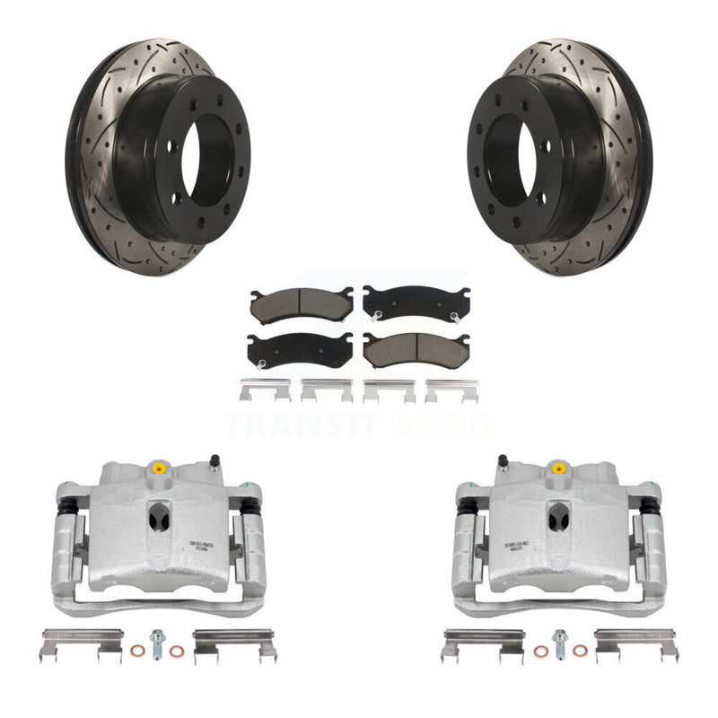 Transit Auto KCD-100634C Disc Brake Kit for 1999-2013 Chevrolet Suburban 2500, GMC Yukon XL 2500, Chevrolet Silverado 2500 HD & more - Rear product image