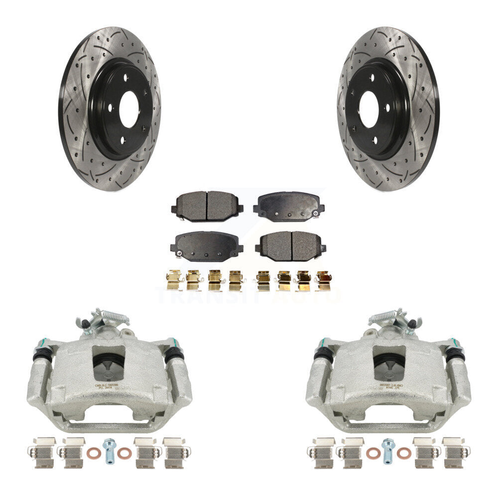 Transit Auto KCD-100637P Disc Brake Kit for 2017-2020 Dodge Grand Caravan - Rear product image