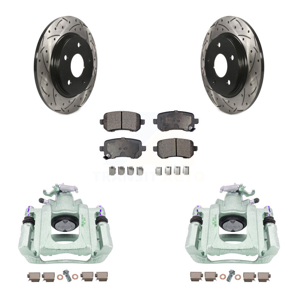 Transit Auto KCD-100638T Disc Brake Kit for 2008-2012 Ram C/V, Volkswagen Routan, Chrysler Town & Country & more - Rear product image