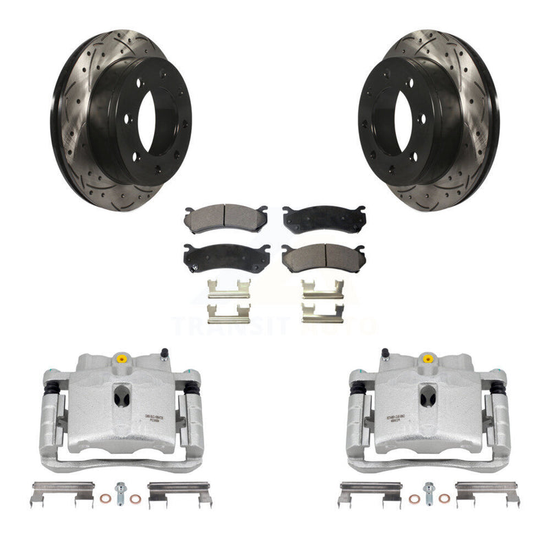 Transit Auto KCD-100639P Disc Brake Kit for 1999-2009 Chevrolet Silverado 1500 HD Classic, Chevrolet Suburban 2500, GMC Sierra 1500 HD Classic & more - Rear product image