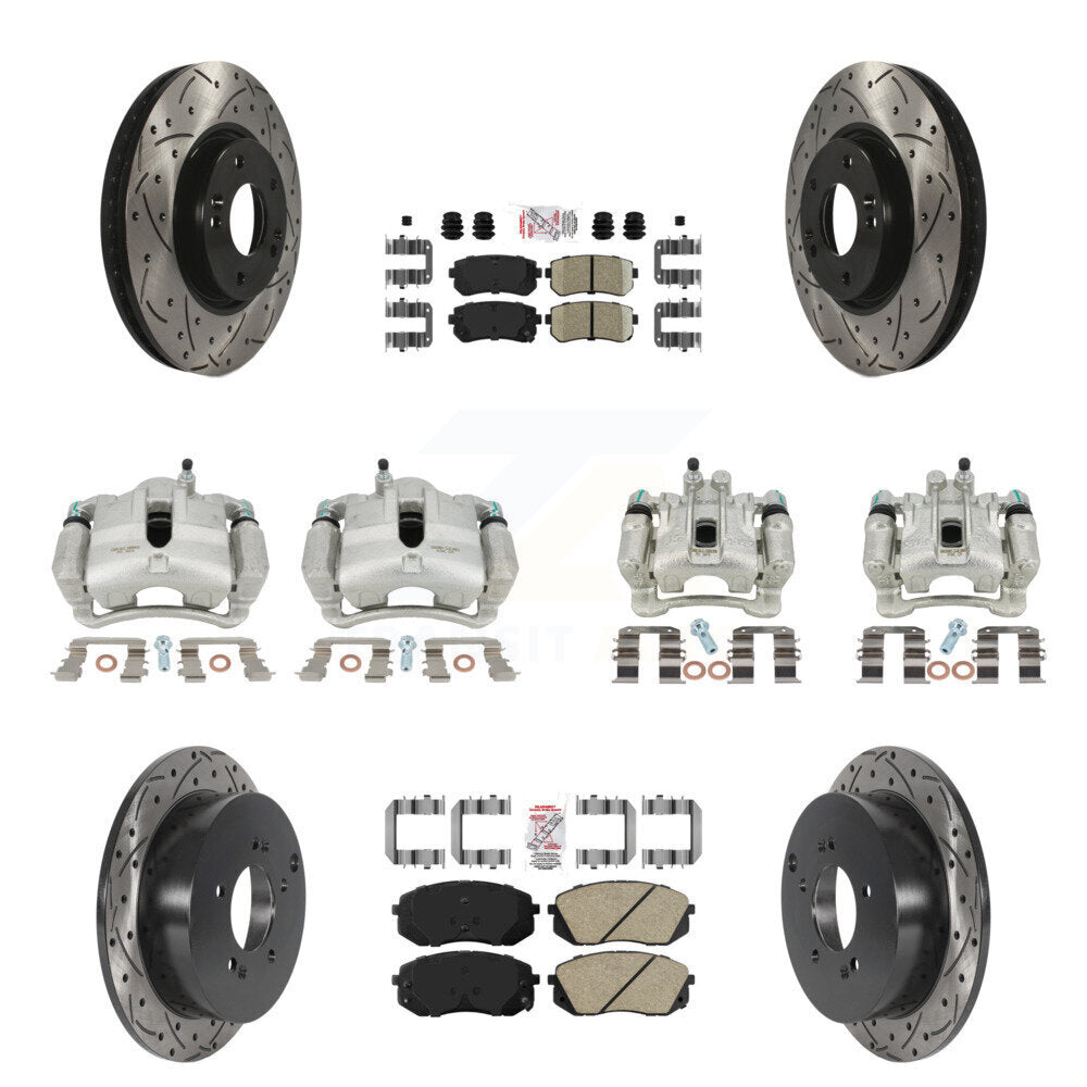 Transit Auto KCD-100641N Disc Brake Kit for 2010-2016 Kia Sportage, Hyundai Tucson - Front and Rear product image