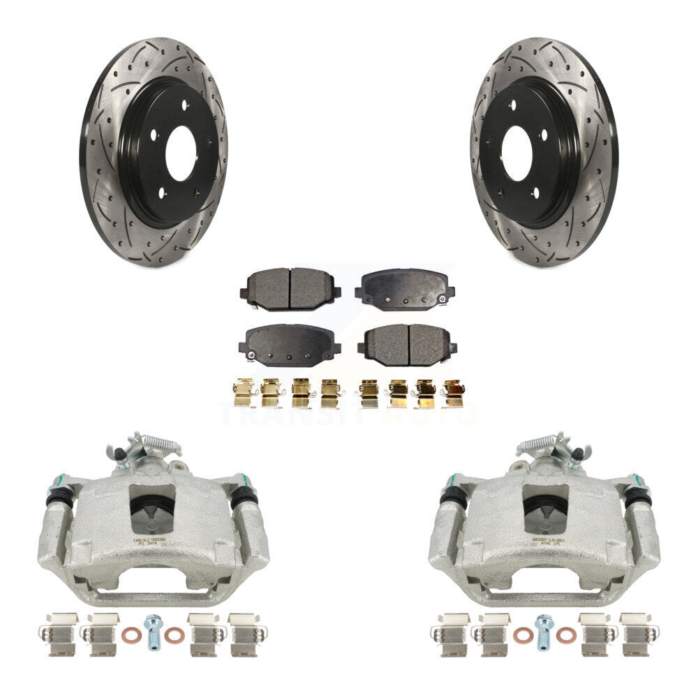 Transit Auto KCD-100641T Disc Brake Kit for 2017-2018 Dodge Grand Caravan - Rear product image