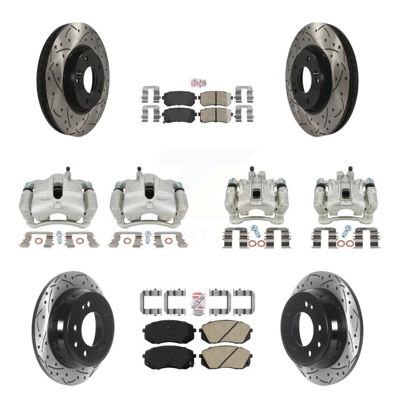 Transit Auto KCD-100644N Disc Brake Kit for 2012-2016 Kia Sportage, Hyundai Tucson - Front and Rear product image