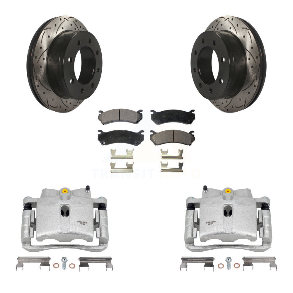 Transit Auto KCD-100645T Disc Brake Kit for 1999-2013 Chevrolet Suburban 2500, GMC Yukon XL 2500, Chevrolet Silverado 2500 HD & more - Rear product image