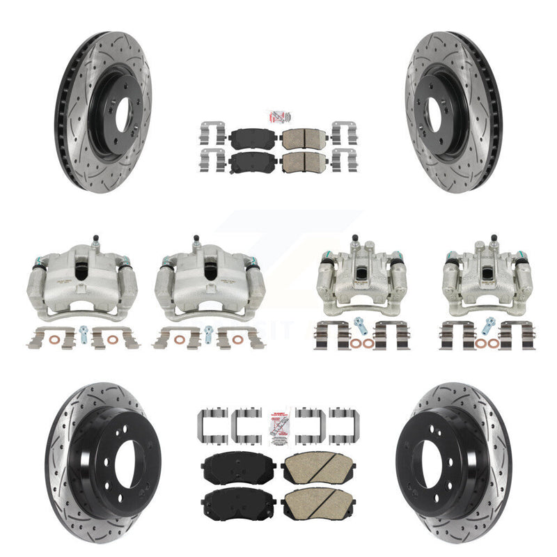 Transit Auto KCD-100646N Disc Brake Kit for 2015 Hyundai Tucson - Front and Rear product image