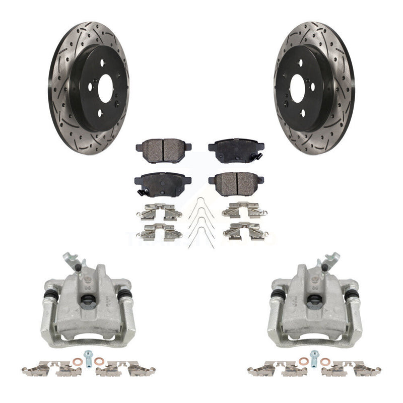 Transit Auto KCD-100651P Disc Brake Kit for 2009-2019 Toyota Corolla, Toyota Matrix, Pontiac Vibe - Rear product image