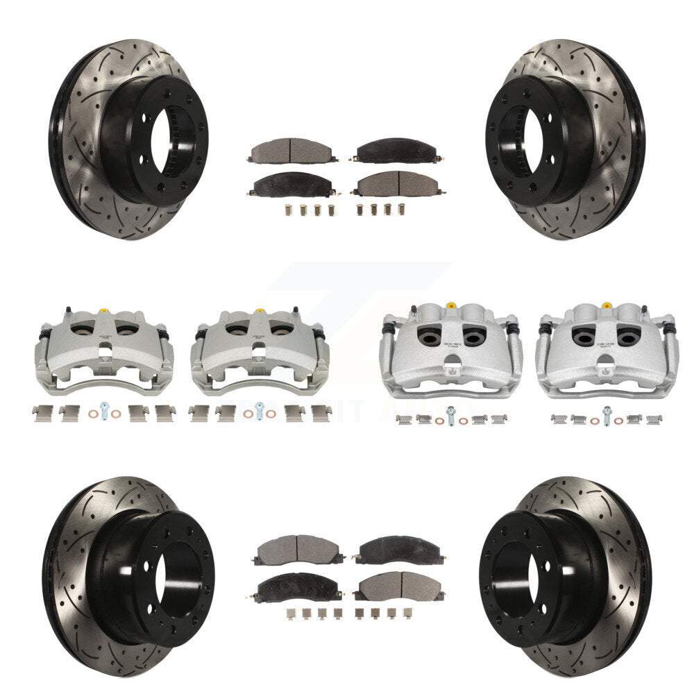 Transit Auto KCD-100661P Disc Brake Kit for 2009-2018 Ram 2500, Ram 3500, Dodge Ram 2500 & more - Front and Rear product image